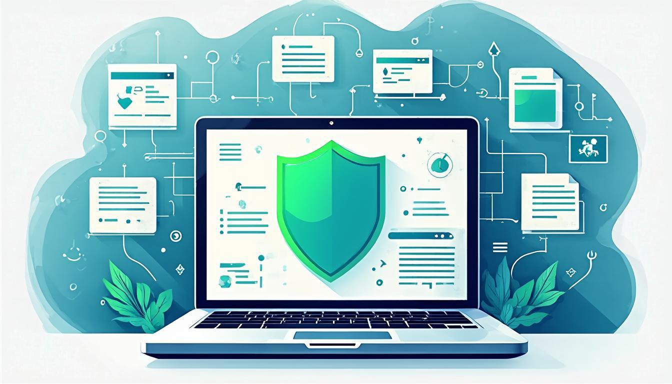Defender实时保护开启状态示意图，盾牌图标代表安全防护